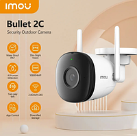 Камера видеонаблюдения, беспроводная поворотная Wi-Fi камера IMOU Bullet 2C 2MP