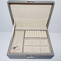 Шкатулка для прикрас шкірзамінник, фото 2