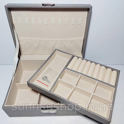 Шкатулка для прикрас шкірзамінник, фото 1