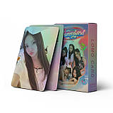 Голографічні Картки  newjeans к-поп  K-POP lomo card картки нью джінс - Bunny land - 55 шт, фото 3