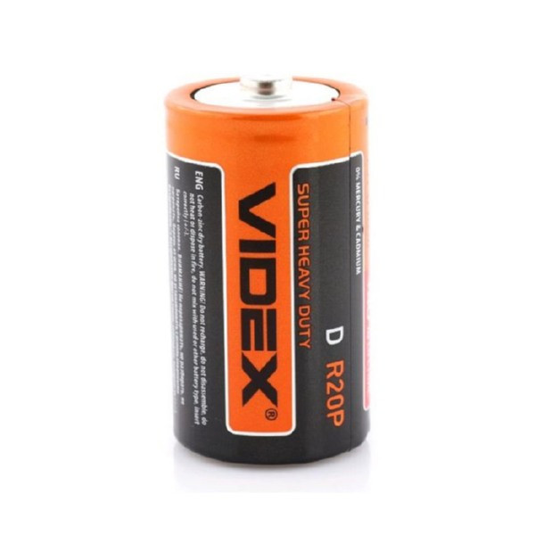 Батарейка R20 VIDEX, фото 1