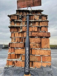 Бейсбольна біта DODGE Чорна з чорною ручкою