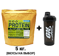 Протеин для роста мышц 78% белка 5 кг + Шейкер