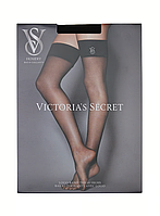 Панчохи Victoria's Secret зі стразовим лого, чорні, розмір L