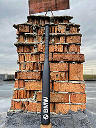 Бейсбольна біта BMW Чорна з чорною ручкою