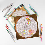 Розмальовка антистрес SANTI Mandala золота 24 арк, фото 3