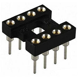 Цангова DIP-панелька SCSM-8, 8 контактів, вузька