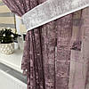 Елегантна тюль в дитячу, спальню на кухню №461 Пудра, фото 8