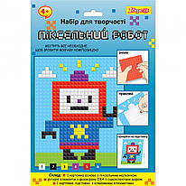 Набір для творчості аплікація стікерами з фоамірану ЕВА Піксельний Робот 1Вересня, 954581