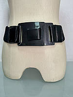 Ремень пояс женский резинка черный широкий эластичный