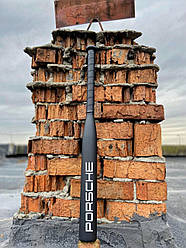 Бейсбольна біта PORSCHE Чорна з чорною ручкою