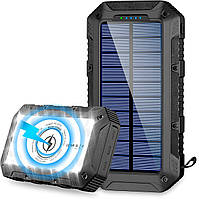 Power Bank Solar ES960S 26800 мАч с 3 USB-выходами/2 входами, водонепроницаемый
