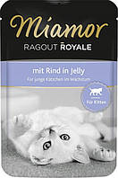 Miamor Ragout Royale Kitten in Jelly Beef 100г в желе для кошенят