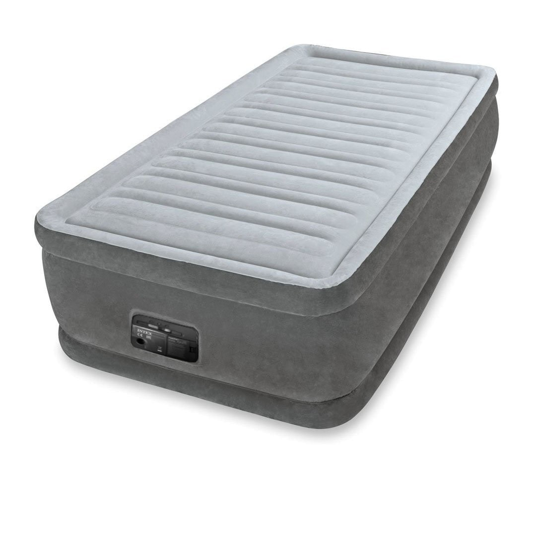 Надувне ліжко Intex 64412 (односпальне, 46*99*191 см., вбудований електронасос 220V, навантаження до 136 кг.) [Склад зберігання:
