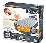 Надувне ліжко Intex 64412 (односпальне, 46*99*191 см., вбудований електронасос 220V, навантаження до 136 кг.) [Склад зберігання:, фото 4