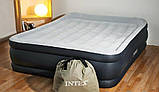 Надувне ліжко Intex 64136 (двоспальне, 42*152*203 см., вбудований електронасос 220V, навантаження до 300 кг.) [Склад зберігання:, фото 4