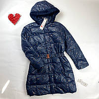 Куртка пальто на хутрі жіноче Boboli 172см (M) (темно-синій)