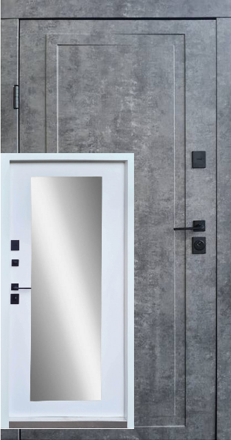 Вхідні двері в квартиру Qdoors Міроу Ультра з дзеркалом