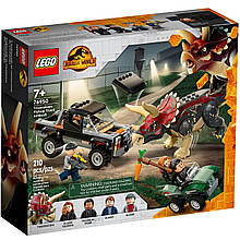 Конструктор LEGO Jurassic World 76950 Нападання трицератопсу на пікап