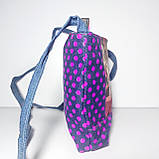 Сумочка дитяча в горошок текстильна з кошенятами, фото 3