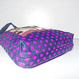 Сумочка дитяча в горошок текстильна з кошенятами, фото 4