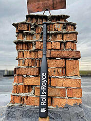 Бейсбольна біта ROLLS ROYCE Чорна з чорною ручкою