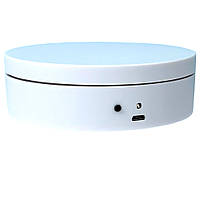 Стіл для предметного знімання Mini Electric Turntable 12 см, білий