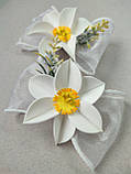 Нарциси нарциси шпильки гумки весняні весняні 95 грн за 1 шт., фото 4