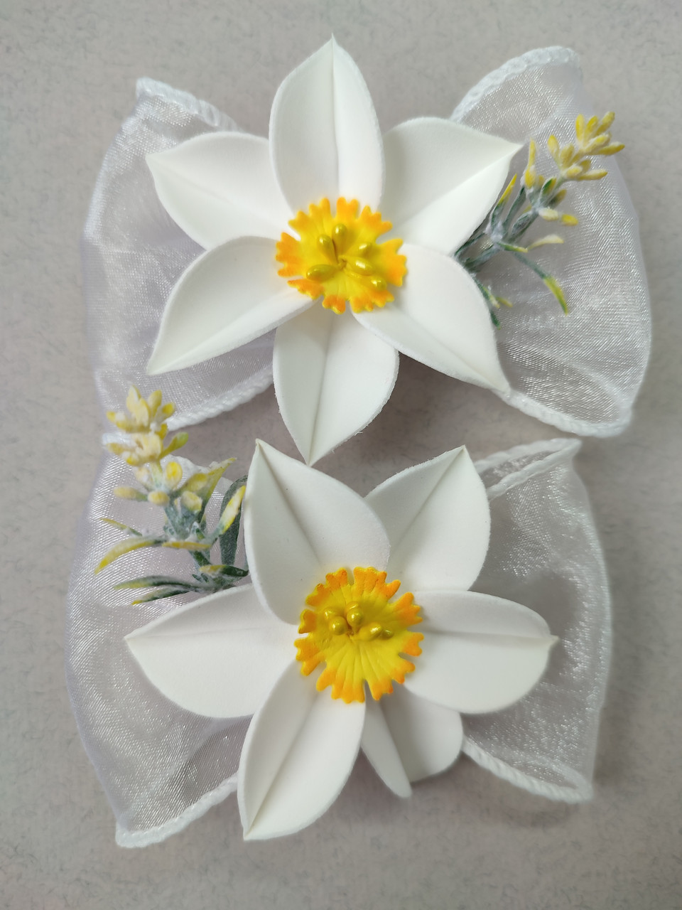 Нарциси нарциси шпильки гумки весняні весняні 95 грн за 1 шт., фото 1