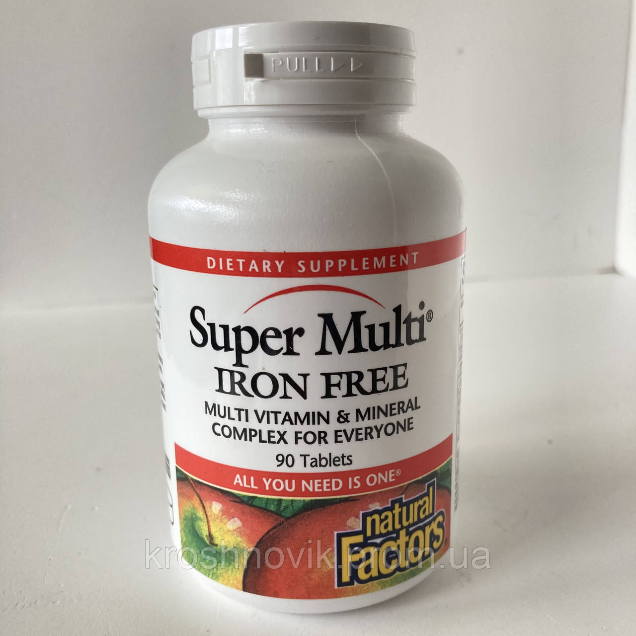 Natural factors Supermulti iron free, мультивітаміни для дорослих без заліза, 90 таблеток - фото 1 - id-p2104413081