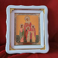 Вера, Надежда, Любовь и их мать София, икона на подарок 24х21см