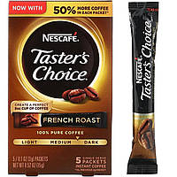 Nescafé Тэйстерс Чойс Растворимый Кофе Френч Роаст 5 пакетиков 0.1 унций 3 гр каждый растворимый нескафе