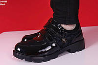Туфли детские черные эколак размер 34