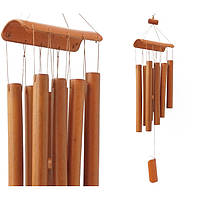 Бамбуковый Колокольчик на дверь 8 трубочек. Музыка ветра из бамбука