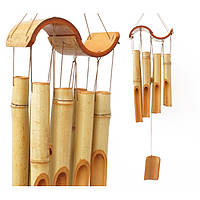 Бамбуковый Колокольчик для дверей на 8 трубочек. Музыка ветра из бамбука