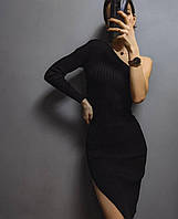 Платье женское на одну руку рубчик мустанг 42-44; 44-46 (2цв) "POSMITNUY" недорого от прямого поставщика