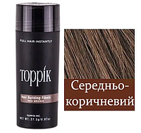 Креатиновый загуститель для волос Toppik Hair Building Fibers, 27,5 г (Medium Brown)