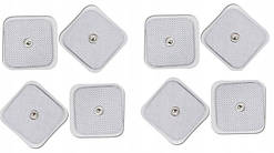 8 X ГЕЛЕВИХ ЕЛЕКТРОДІВ TENS/EMS ДЛЯ БІЛЬШОСТІ СТАНДАРТНИХ ЕЛЕКТРОСТИМУЛЯТОРІВ