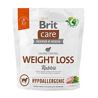 Сухой корм для собак с лишним весом Brit Care Dog Hypoallergenic Weight Loss| (кролик) 1 кг