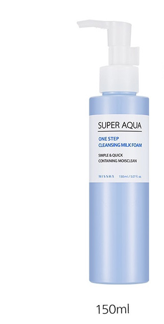 Очисне та освіжне молочко для обличчя Missha Super Aqua One Step Cleansing Milk 150 мл
