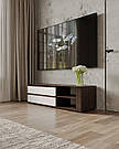 Комод під телевізор у спальню або вітальню 150 см Тумба під ТВ з 2 дверцятами з Ламінованого ДСП, фото 2