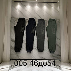 Спортивні чоловічі легкі штани з манжетами. Розміри норма 46, 48, 50, 52, 54, Україна