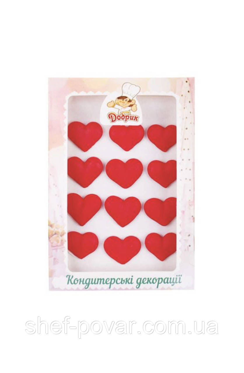 Червоні сердечка декор ТМ "Добрик", фото 1