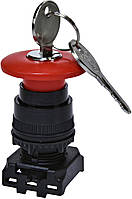 Кнопка-модуль EGM-LK з ключем червона