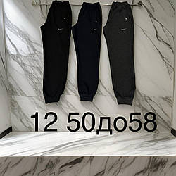 Спортивні чоловічі легкі штани з манжетами. Розміри напівбатал  50, 52, 54, 56, 58, Україна
