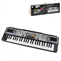 Дитячий синтезатор-піаніно 49 клавіш LED дисплей MQ 4917 з мікрофоном