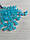 Бусини матові " Лід " 8 мм, голубі   500 грам, фото 7