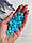 Бусини матові " Лід " 8 мм, голубі   500 грам, фото 8