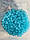Бусини матові " Лід " 8 мм, голубі   500 грам, фото 2