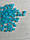 Бусини матові " Лід " 8 мм, голубі   500 грам, фото 4